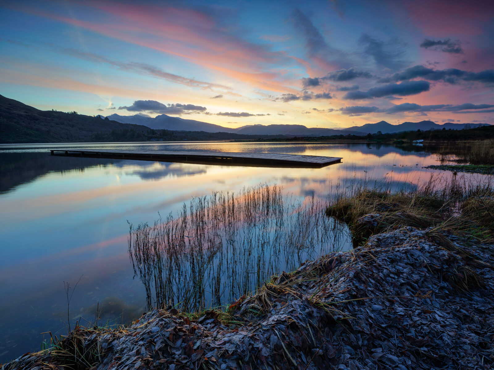 Dawn's light above Lough Caragh by © John Dunne 2014, all rights reserved.