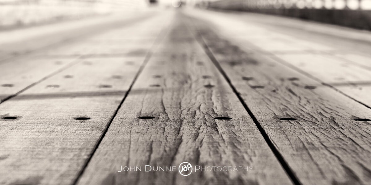 The Wooden Bridge - Clontarf, Texture, Bokeh by John Dunne. 