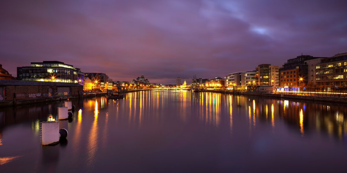 Dublin City at Twlight by © John Dunne 2014, all rights reserved.. 