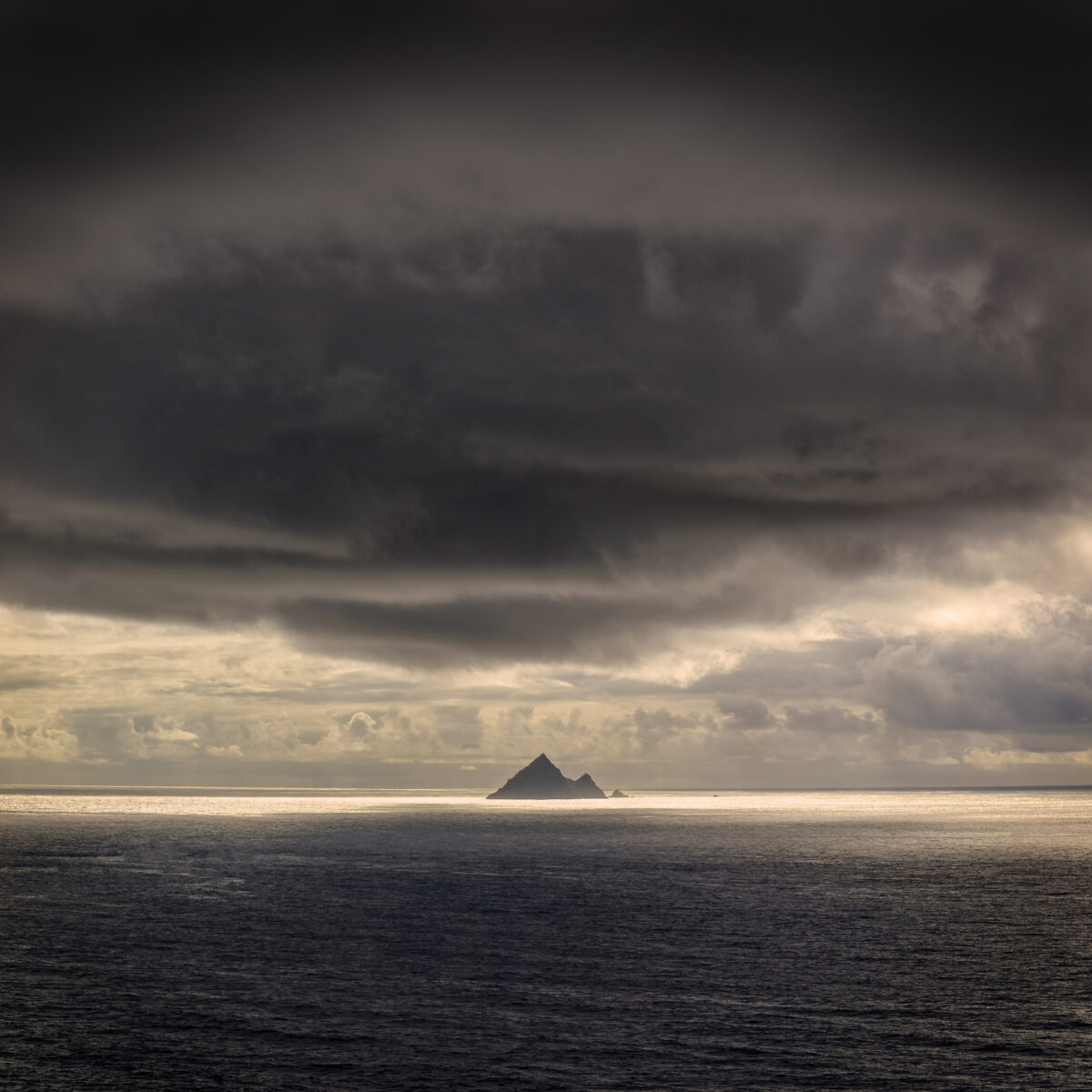 Storm Breaks Over Blasket Islands #1 Storm clouds above Tearaght Island in the Atlantic Ocean off the Dingle coast, County Kerry.