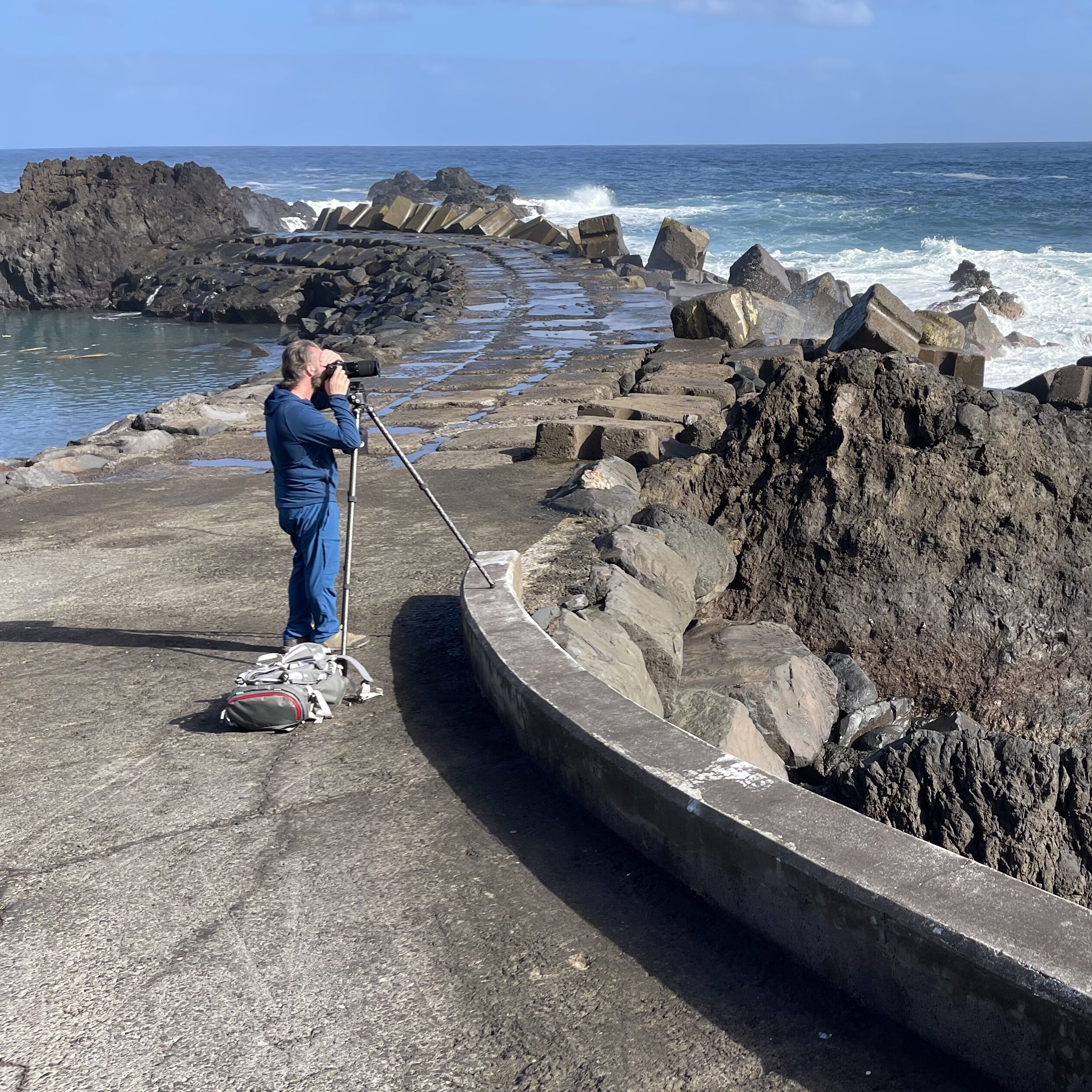 An image of the Landscape Photographer John Dunne shooting in the field.